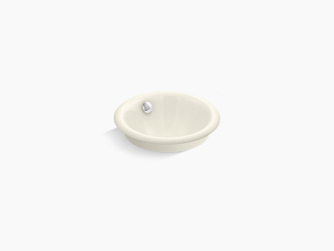 Kraus Viva White Ceramic Vessel Round Bathroom Sink Drain